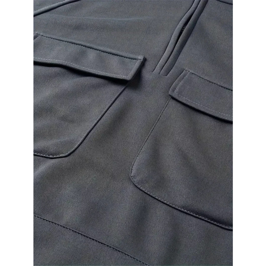 Men’s Full Size Tactical Half-Zip Hoodie with Utility Pockets Plus Apparel and Accessories