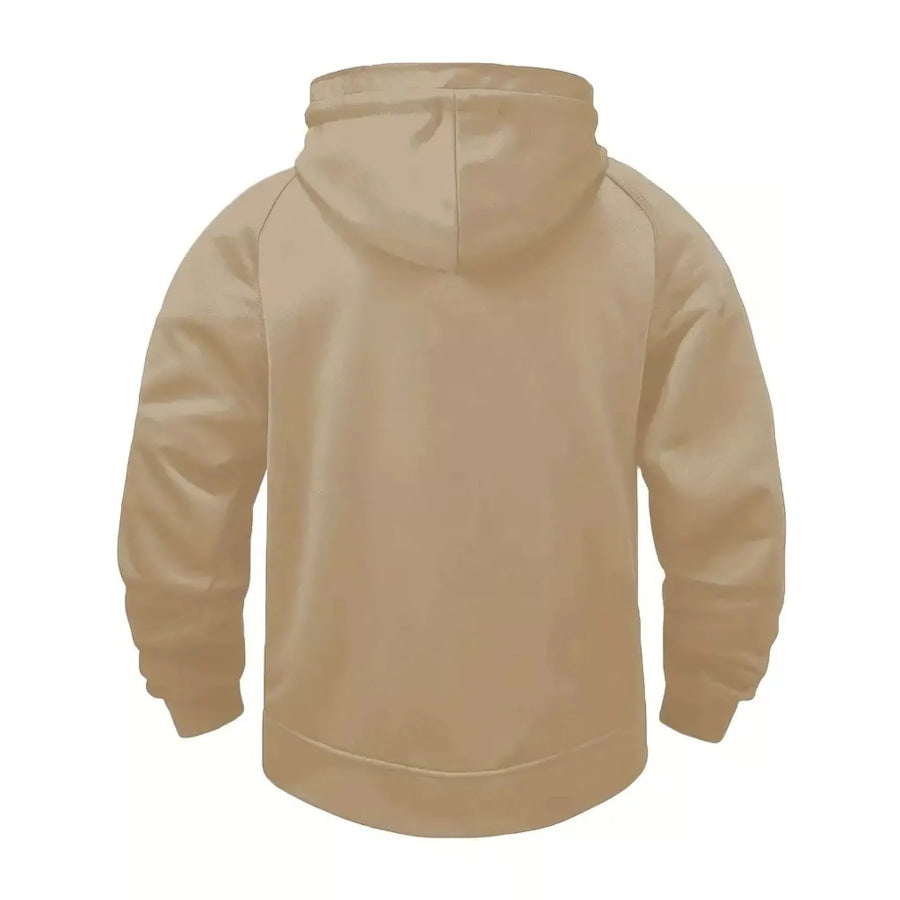 Men’s Full Size Tactical Half-Zip Hoodie with Utility Pockets Plus Apparel and Accessories