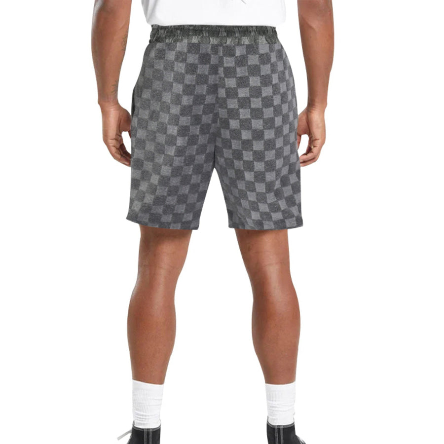Men’s Full Size Textured Checkered Casual Shorts Plus Size Apparel and Accessories