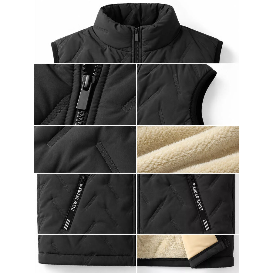 Men’s Full Size Thermal Fleece-Lined Quilted Vest Plus Apparel and Accessories