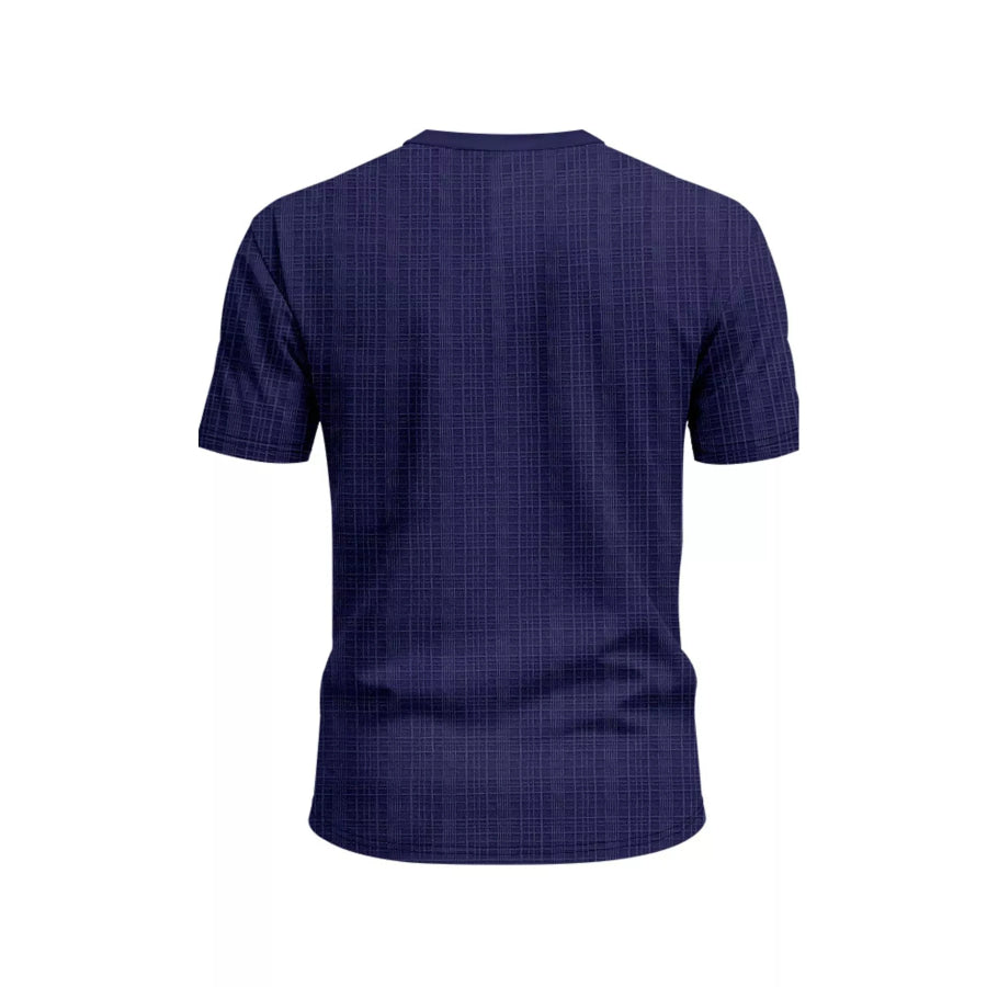 Men’s Full Size V-Neck Button-Down Top Plus Size Apparel and Accessories