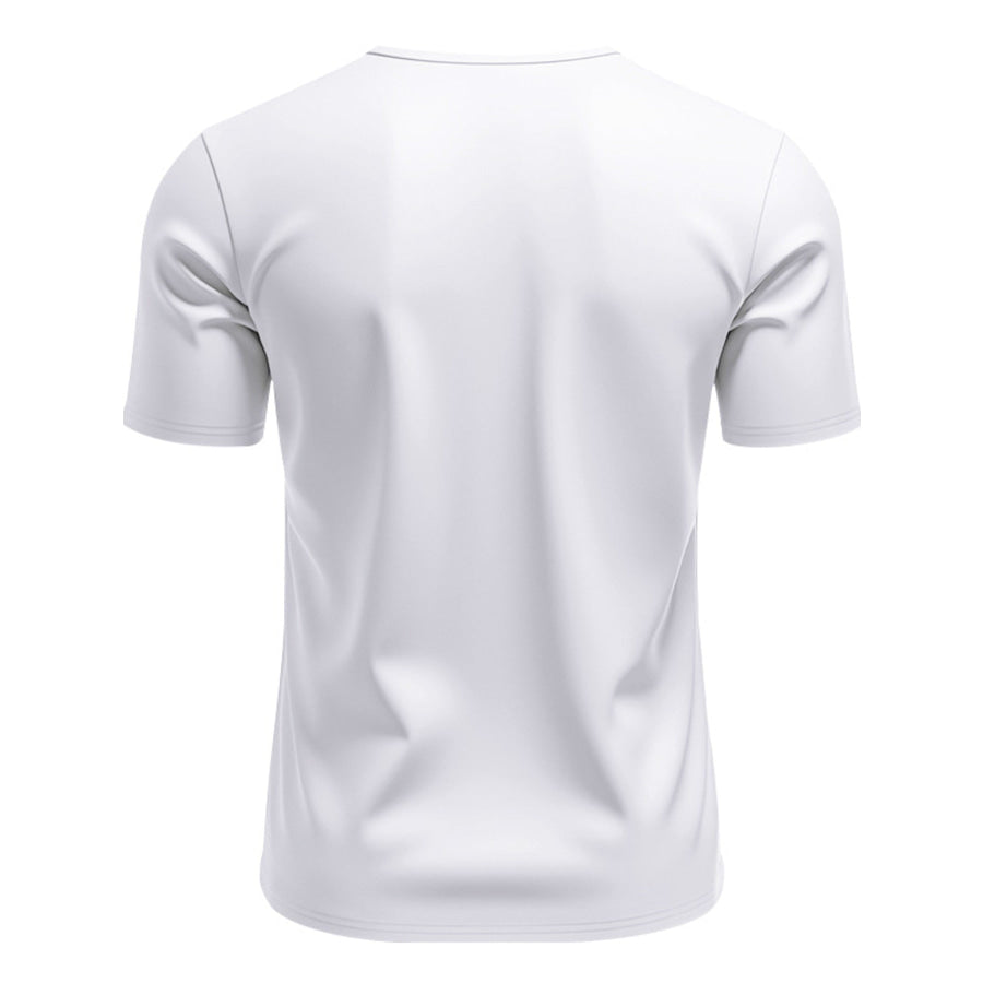 Men’s Full Size V-Neck Short Sleeve T-Shirt and Shorts Set Plus Size Apparel and Accessories