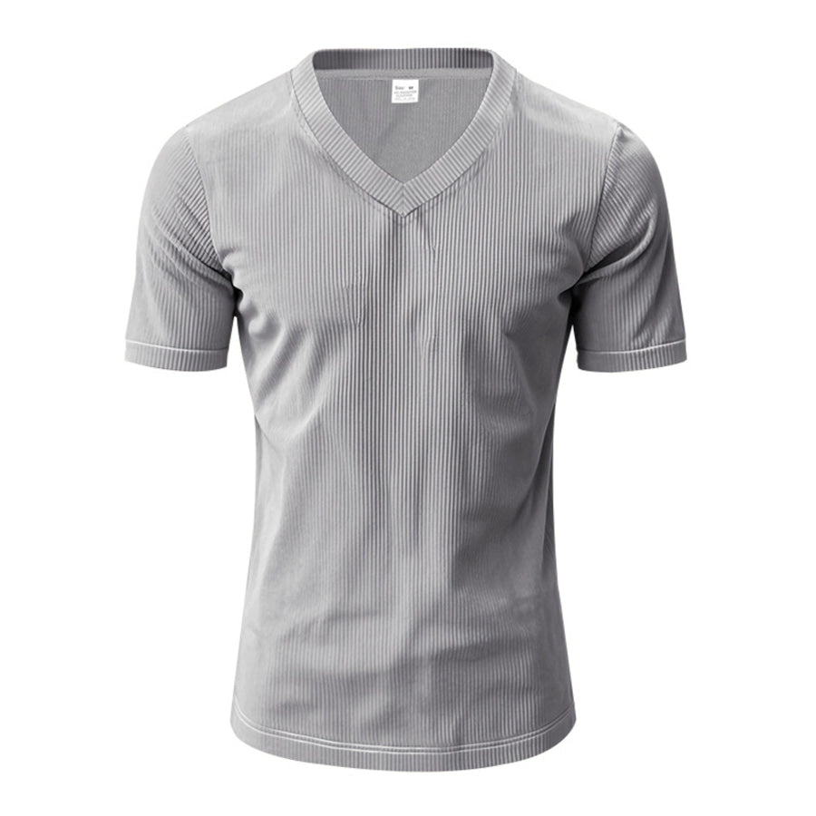 Men’s Full Size V-Neck Slim Fit T-Shirt Plus Size Apparel and Accessories