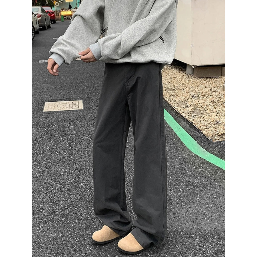 Men’s Full Size Wide Leg Casual Jeans Plus Size Apparel and Accessories