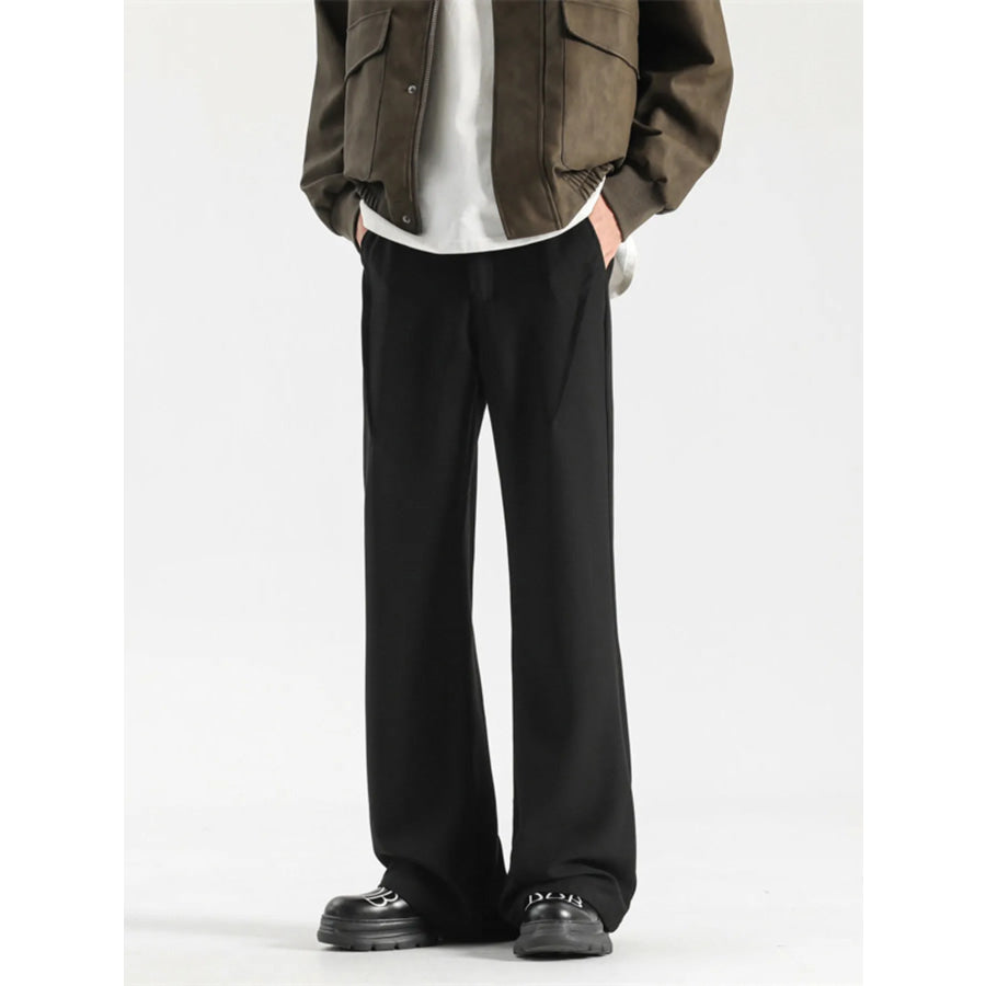 Men’s Full Size Wide Leg Casual Pants Plus Size Apparel and Accessories