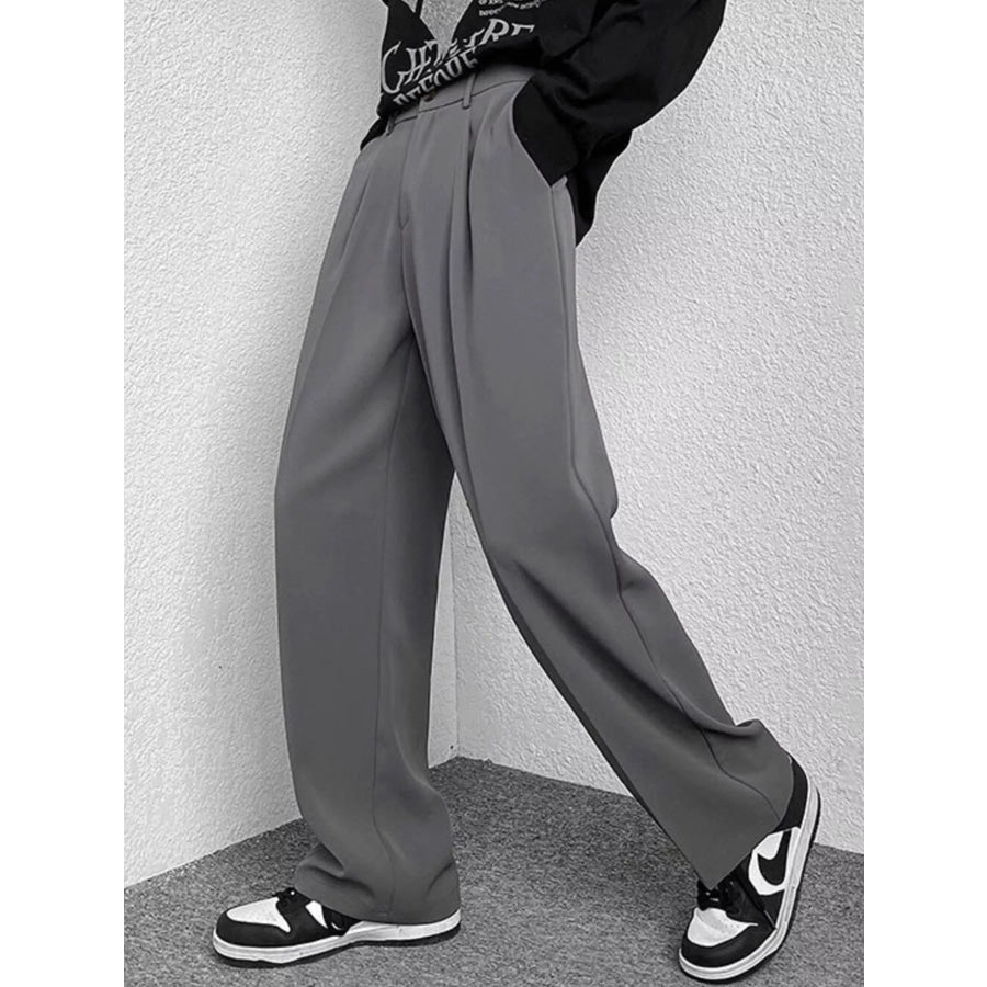 Men’s Full Size Wide-Leg Casual Pants Plus Size Apparel and Accessories