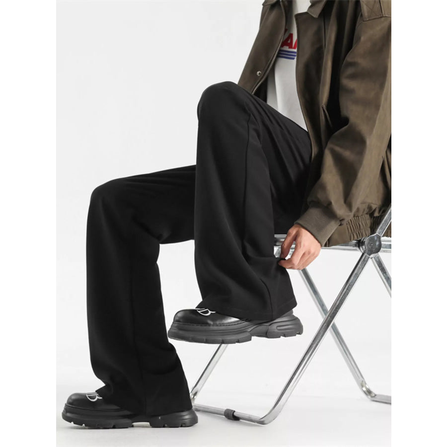 Men’s Full Size Wide Leg Casual Pants Plus Size Apparel and Accessories