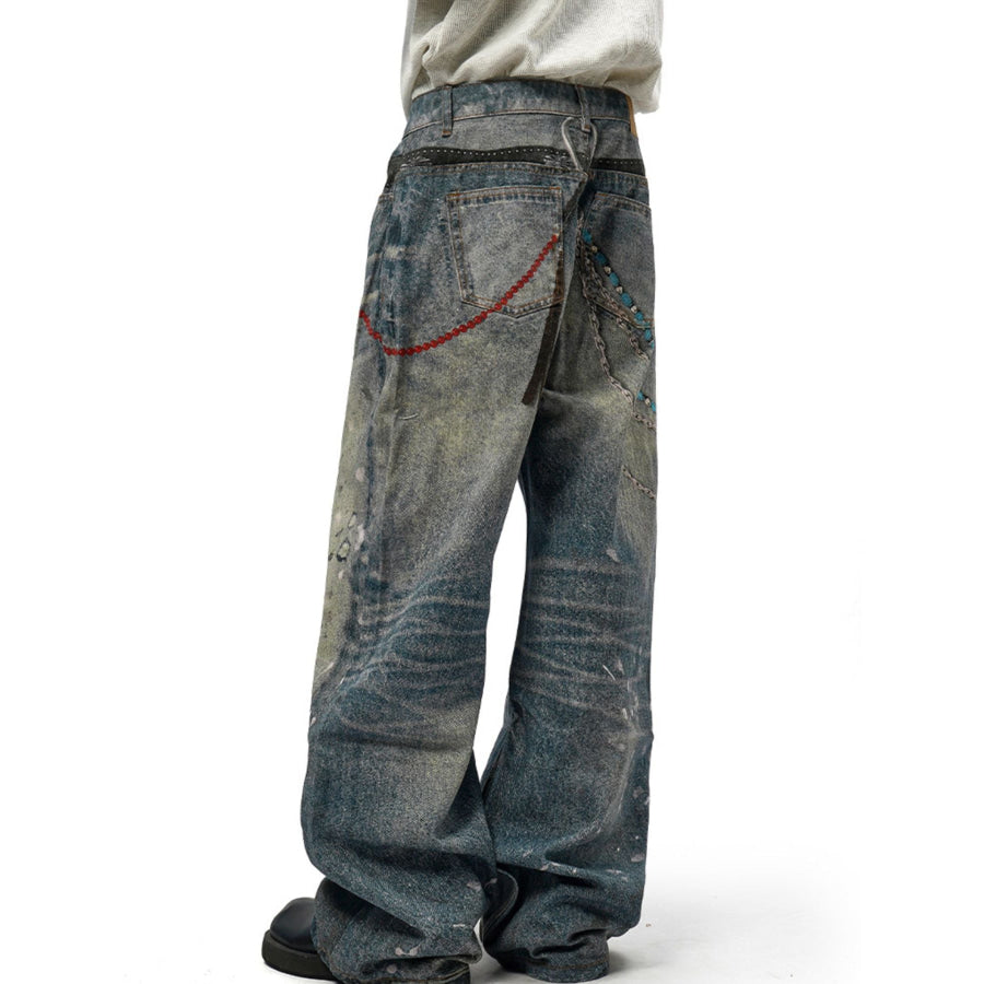 Men’s Full Size Wide Leg Jeans Plus Size Apparel and Accessories