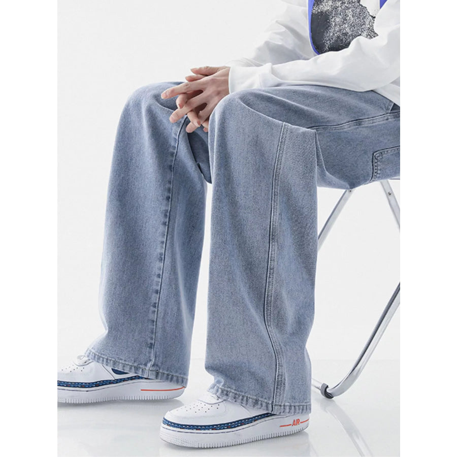 Men’s Full Size Wide Leg Jeans Plus Size Apparel and Accessories