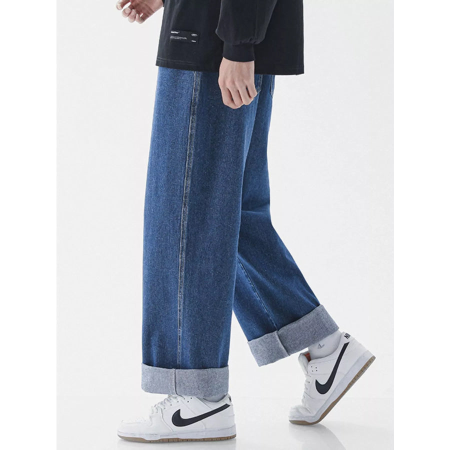 Men’s Full Size Wide Leg Jeans Plus Size Apparel and Accessories