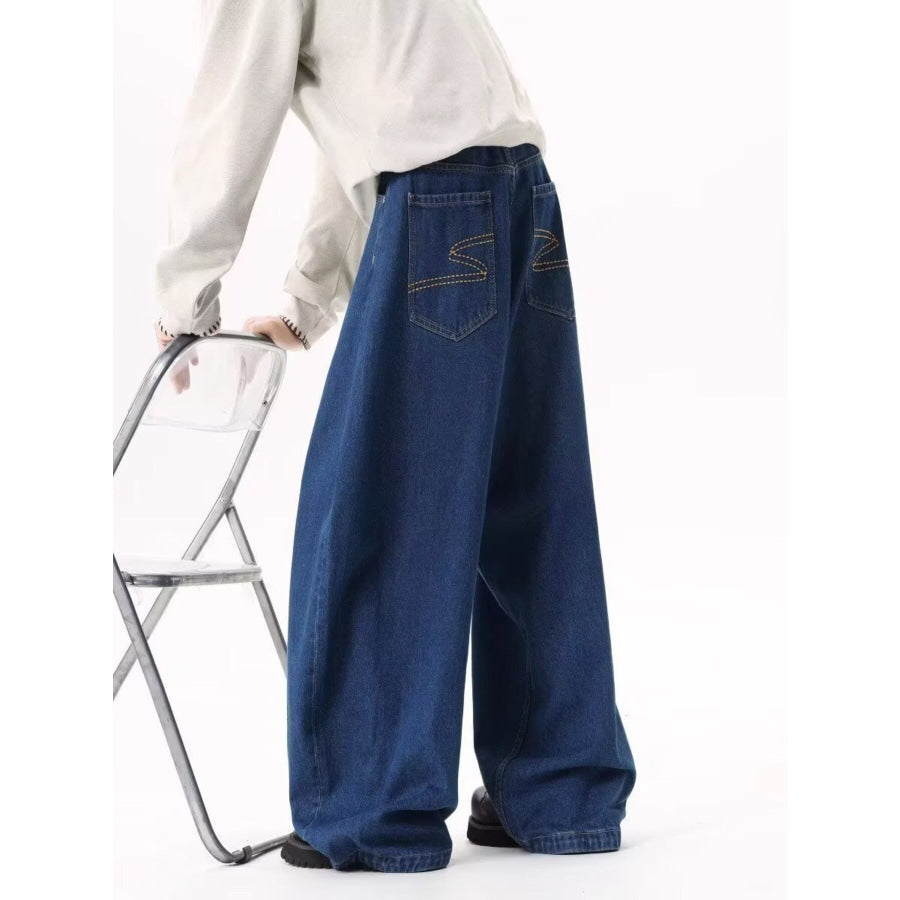 Men’s Full Size Wide Leg Jeans Plus Size Apparel and Accessories