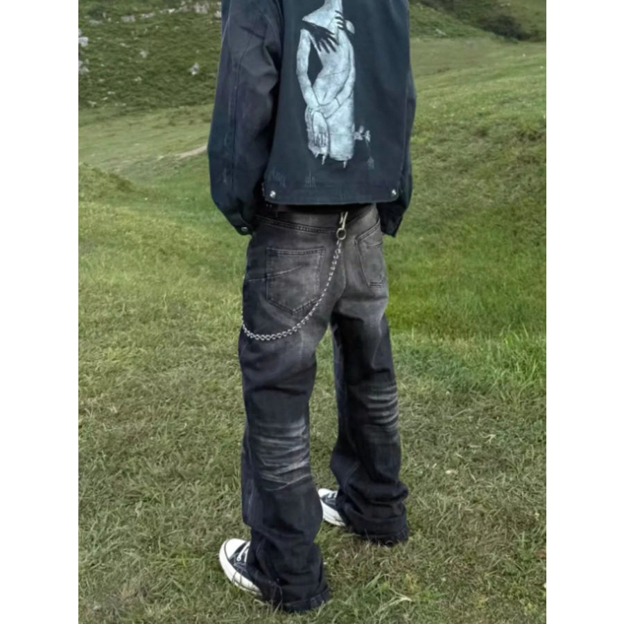 Men’s Full Size Wide Leg Jeans Plus Size Apparel and Accessories