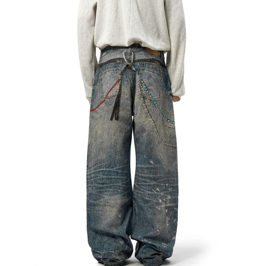 Men’s Full Size Wide Leg Jeans Plus Size Apparel and Accessories