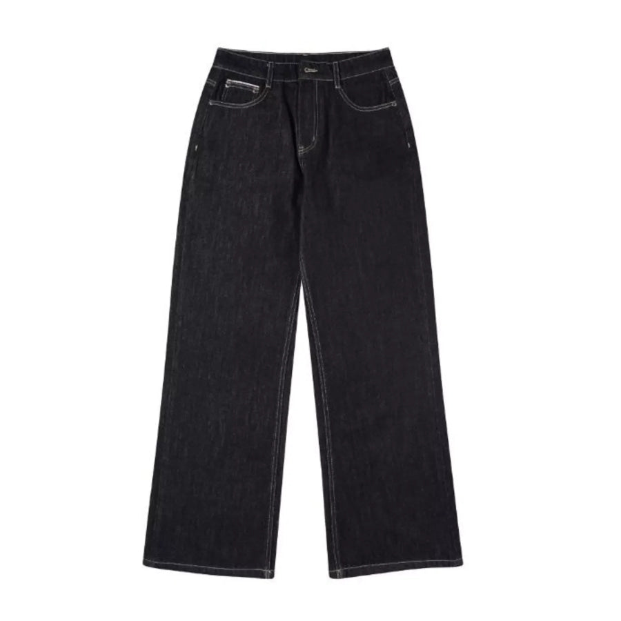 Men’s Full Size Wide Leg Wash Jeans Plus Size Apparel and Accessories
