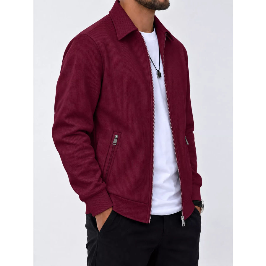 Men’s Full Size Zip Up Casual Jacket Plus Apparel and Accessories