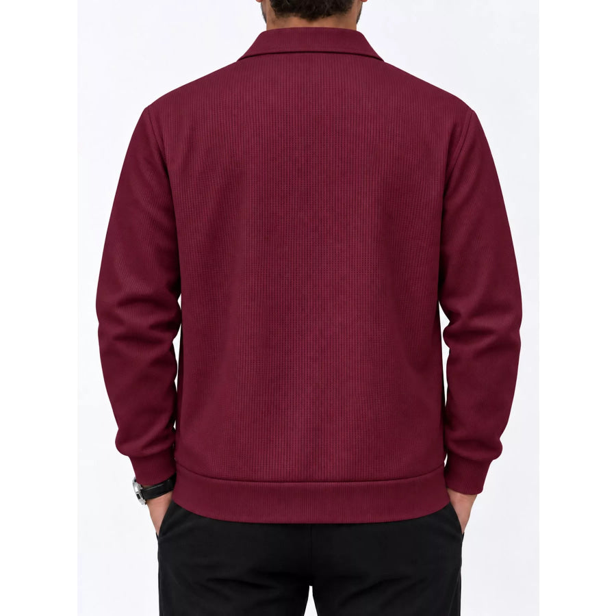 Men’s Full Size Zip Up Casual Jacket Plus Apparel and Accessories