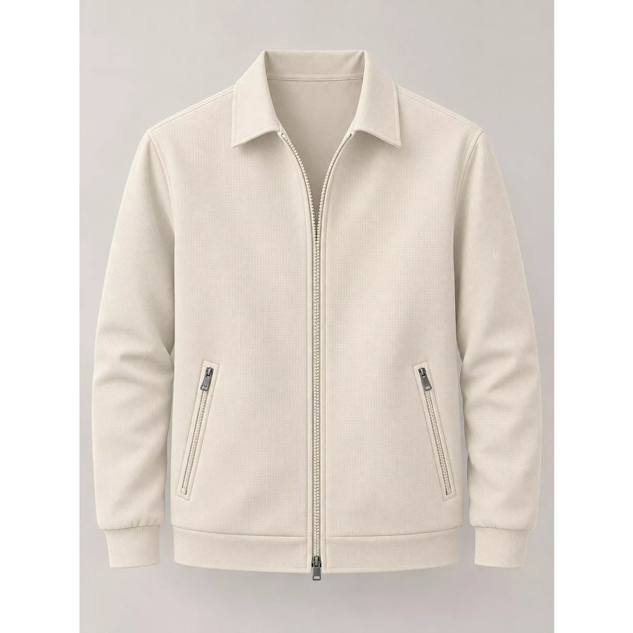 Men’s Full Size Zip Up Casual Jacket Plus Apparel and Accessories