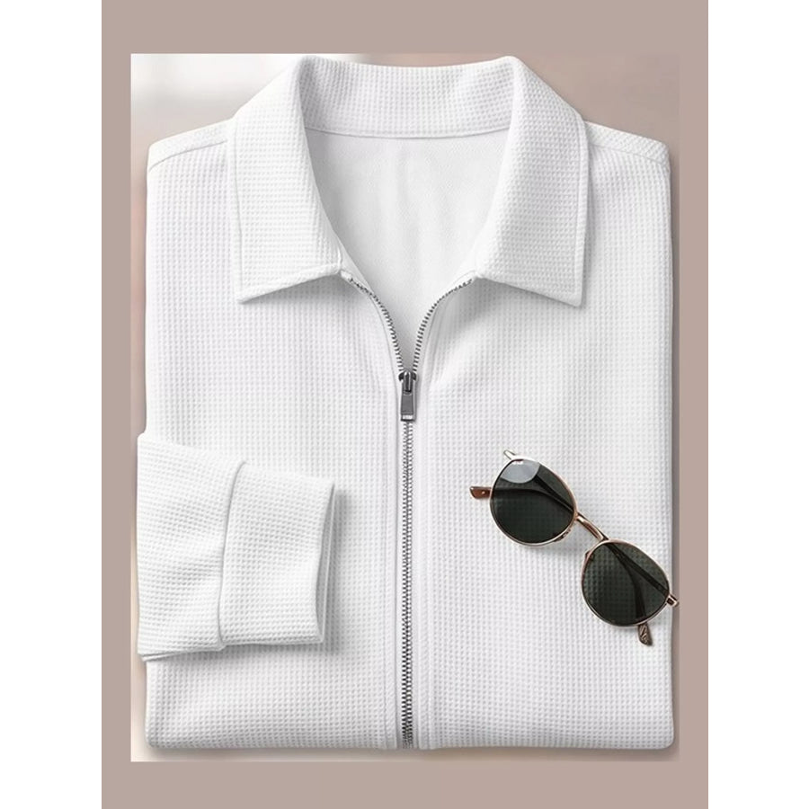 Men’s Full Size Zip Up Casual Jacket Plus Apparel and Accessories
