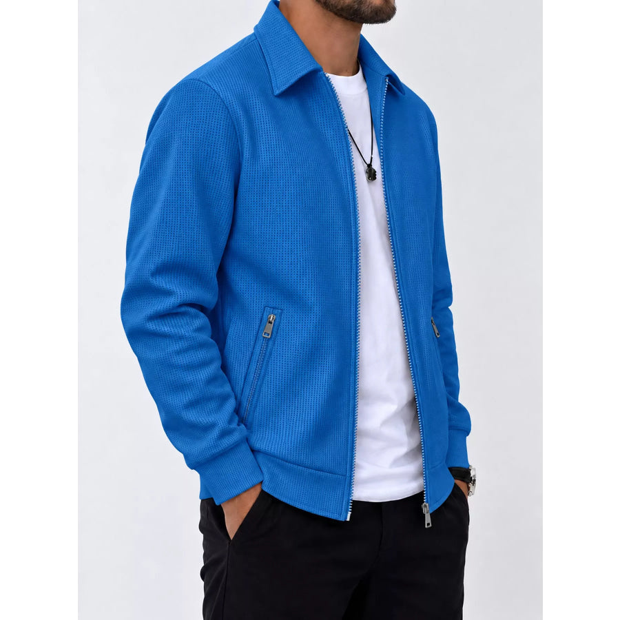 Men’s Full Size Zip Up Casual Jacket Plus Apparel and Accessories