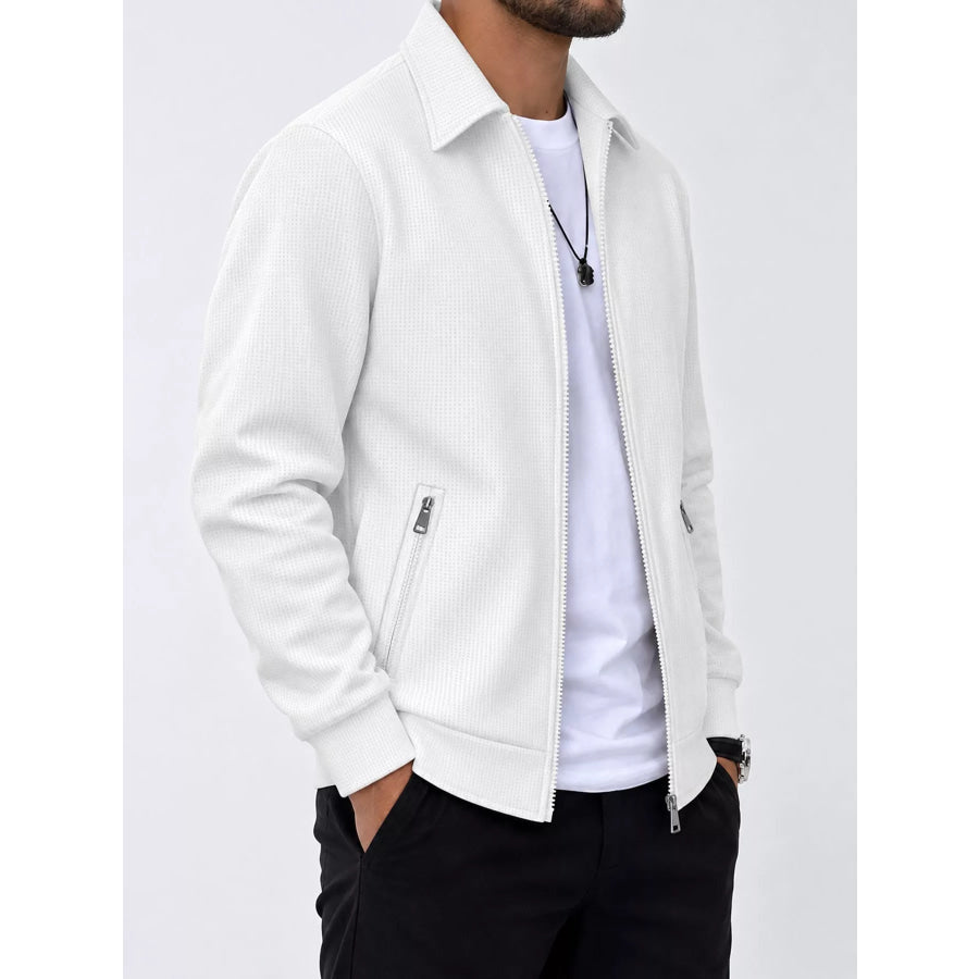 Men’s Full Size Zip Up Casual Jacket Plus Apparel and Accessories