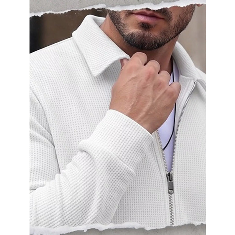 Men’s Full Size Zip Up Casual Jacket Plus Apparel and Accessories