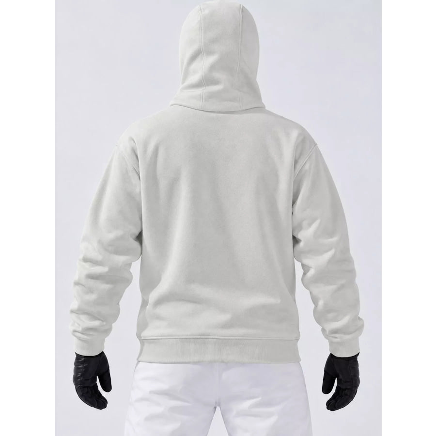 Men’s Full Size Zip-Up Integrated Ski Hoodie with Pockets Plus Apparel and Accessories
