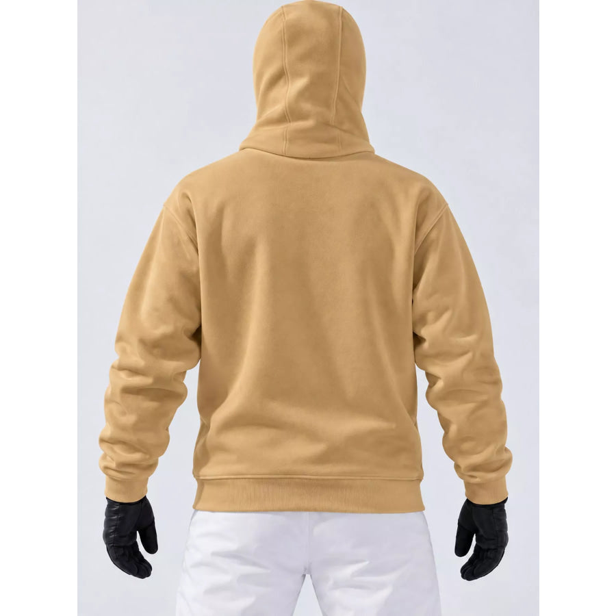 Men’s Full Size Zip-Up Integrated Ski Hoodie with Pockets Plus Apparel and Accessories