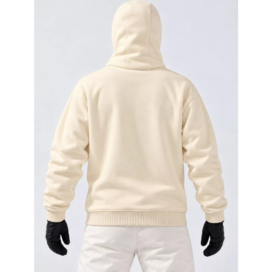 Men’s Full Size Zip-Up Integrated Ski Hoodie with Pockets Plus Apparel and Accessories