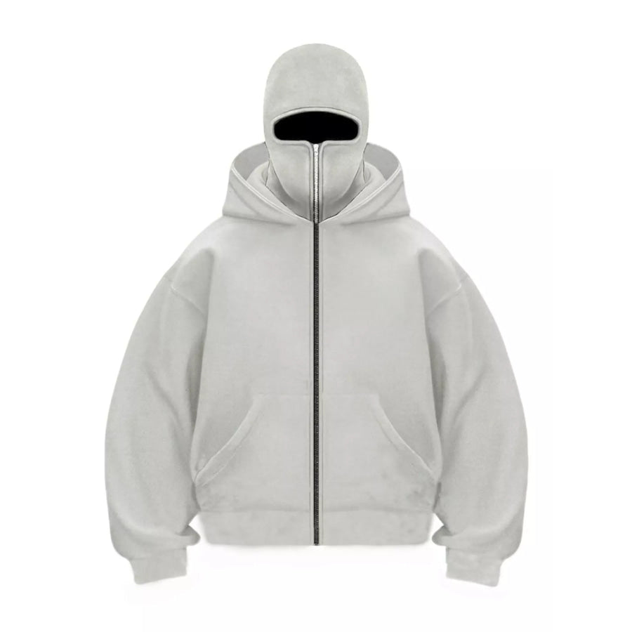 Men’s Full Size Zip-Up Integrated Ski Hoodie with Pockets Plus Apparel and Accessories