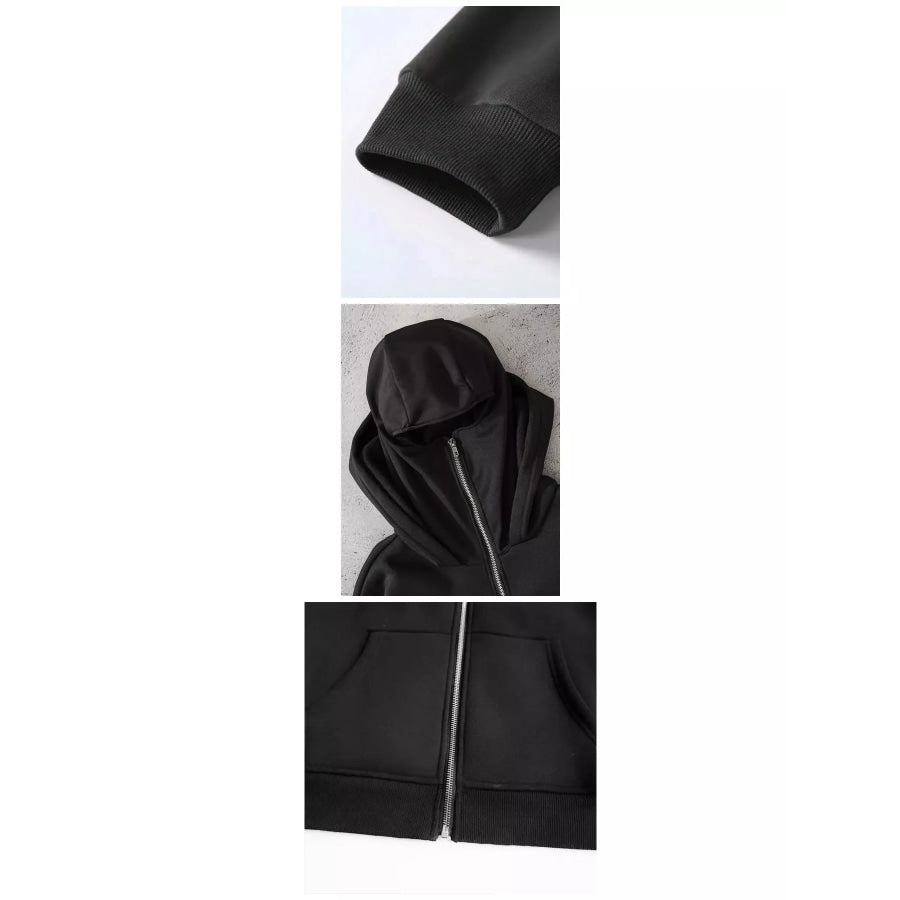 Men’s Full Size Zip-Up Integrated Ski Hoodie with Pockets Plus Apparel and Accessories