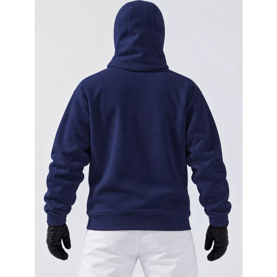 Men’s Full Size Zip-Up Integrated Ski Hoodie with Pockets Plus Apparel and Accessories