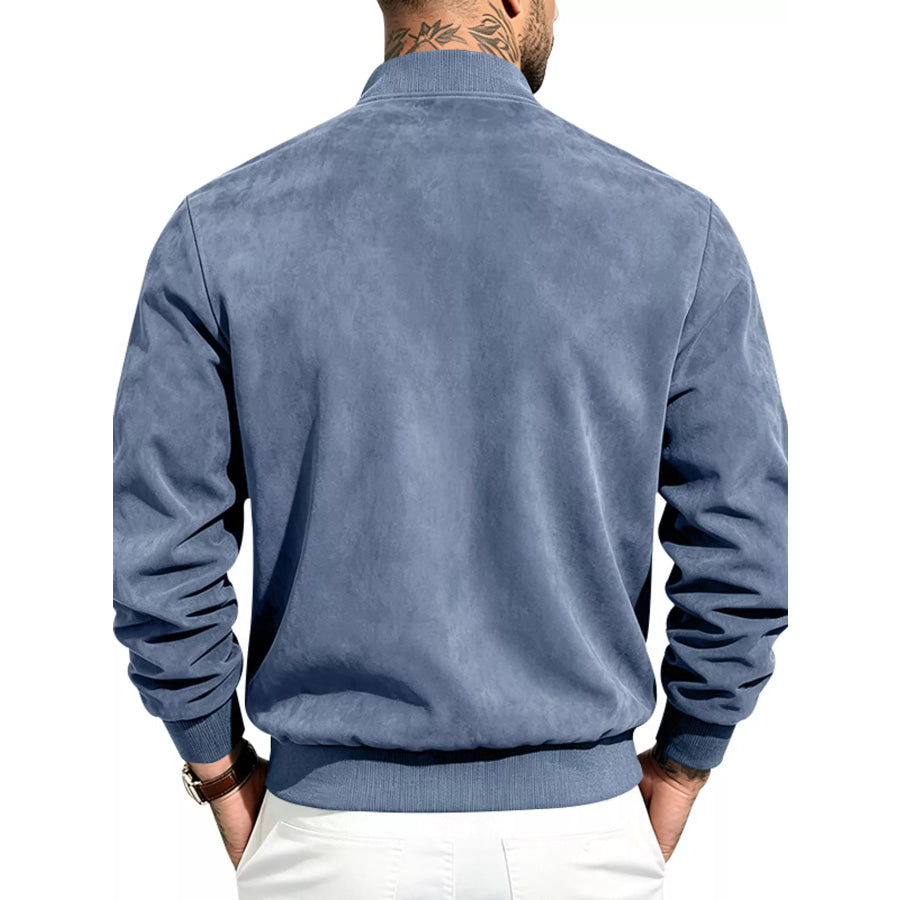 Men’s Full Size Zip Up Long Sleeve Jacket Plus Apparel and Accessories