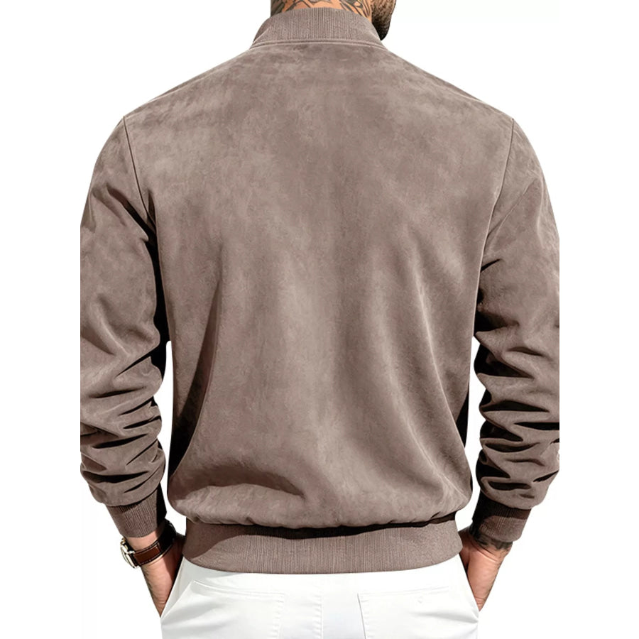 Men’s Full Size Zip Up Long Sleeve Jacket Plus Apparel and Accessories