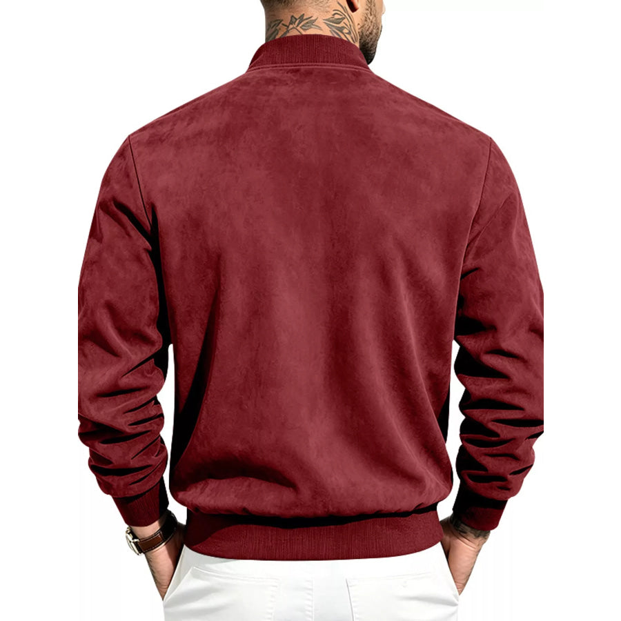 Men’s Full Size Zip Up Long Sleeve Jacket Plus Apparel and Accessories