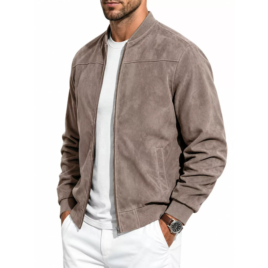 Men’s Full Size Zip Up Long Sleeve Jacket Plus Apparel and Accessories