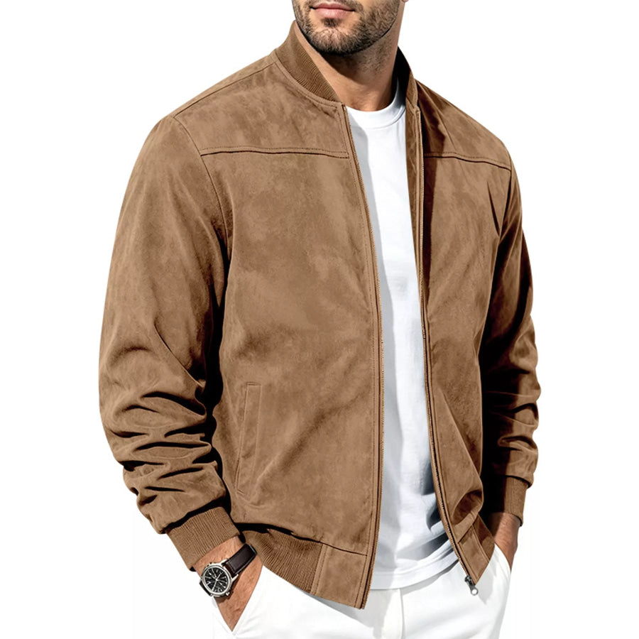 Men’s Full Size Zip Up Long Sleeve Jacket Plus Apparel and Accessories