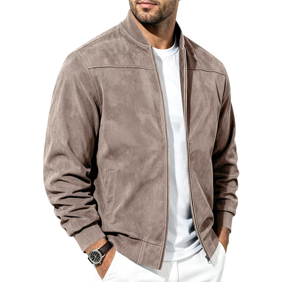 Men’s Full Size Zip Up Long Sleeve Jacket Plus Apparel and Accessories
