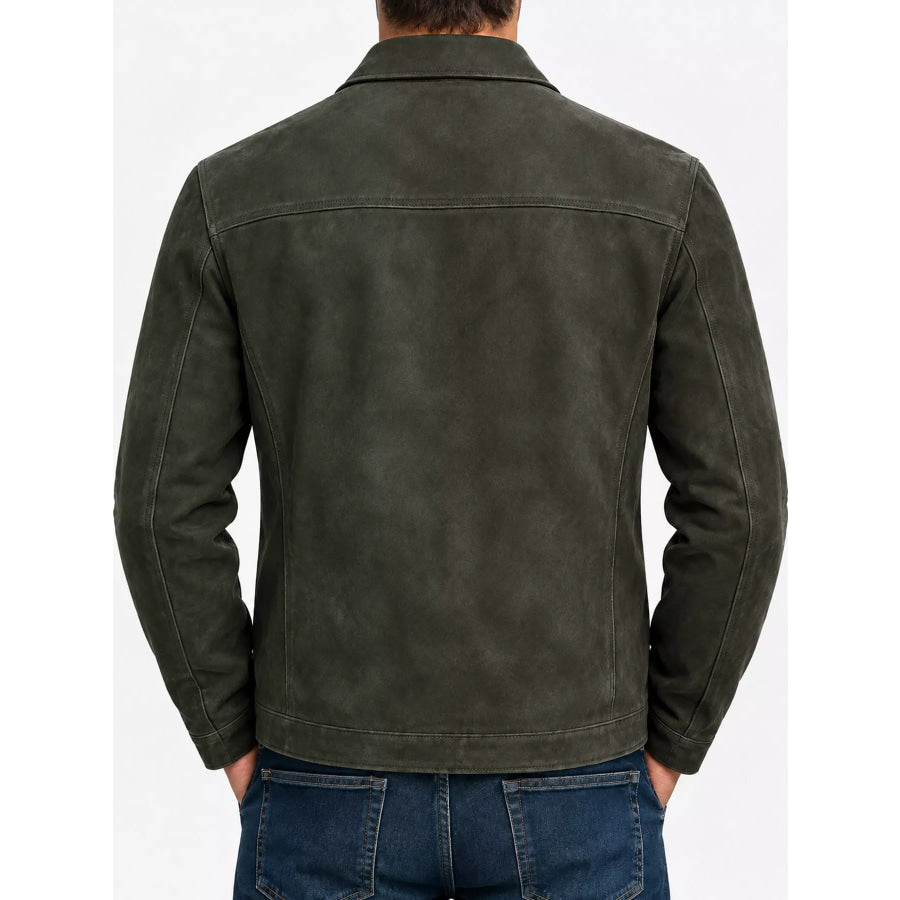 Men’s Full Size Zip Up Long Sleeve Jacket Plus Apparel and Accessories
