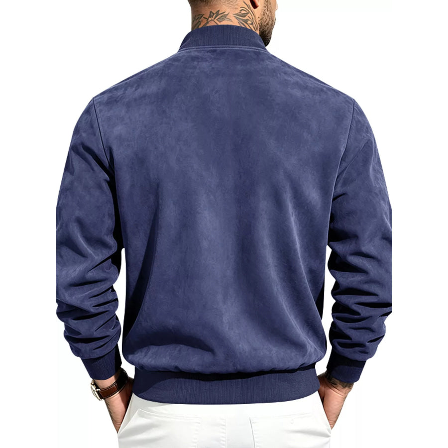 Men’s Full Size Zip Up Long Sleeve Jacket Plus Apparel and Accessories