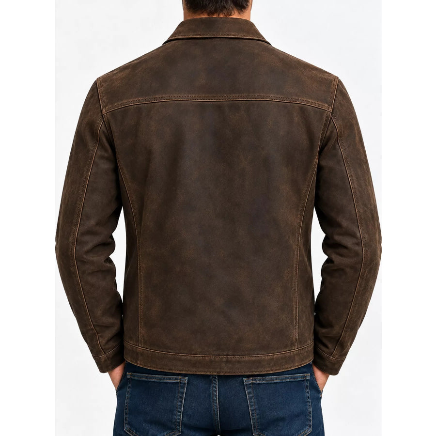 Men’s Full Size Zip Up Long Sleeve Jacket Plus Apparel and Accessories