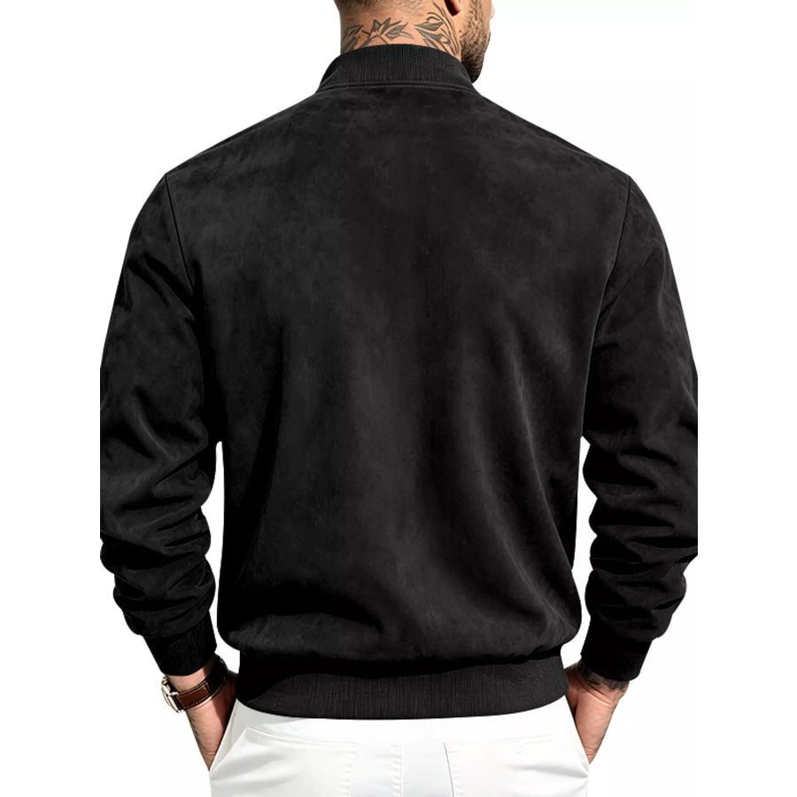 Men’s Full Size Zip Up Long Sleeve Jacket Plus Apparel and Accessories