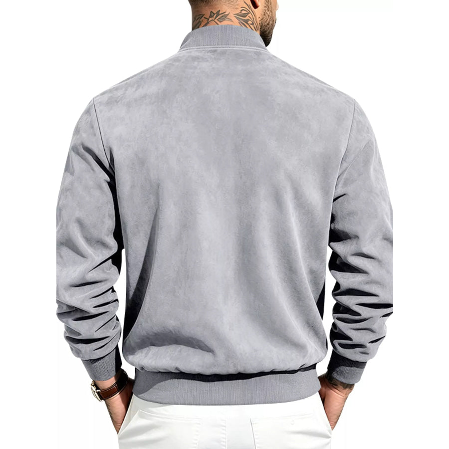 Men’s Full Size Zip Up Long Sleeve Jacket Plus Apparel and Accessories