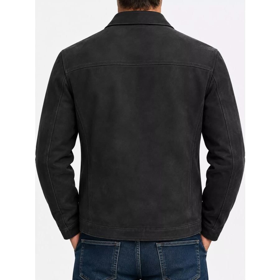 Men’s Full Size Zip Up Long Sleeve Jacket Plus Apparel and Accessories