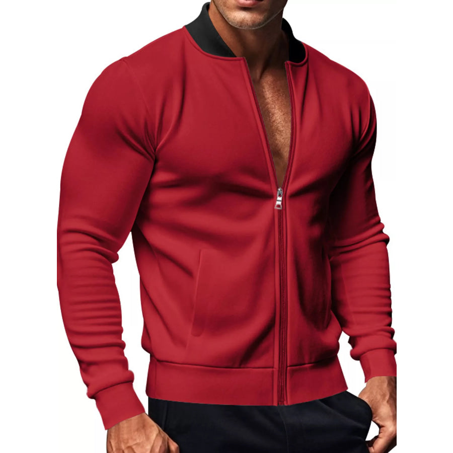 Men’s Full Size Zip Up Slim-Fit Bomber Jacket Plus Apparel and Accessories