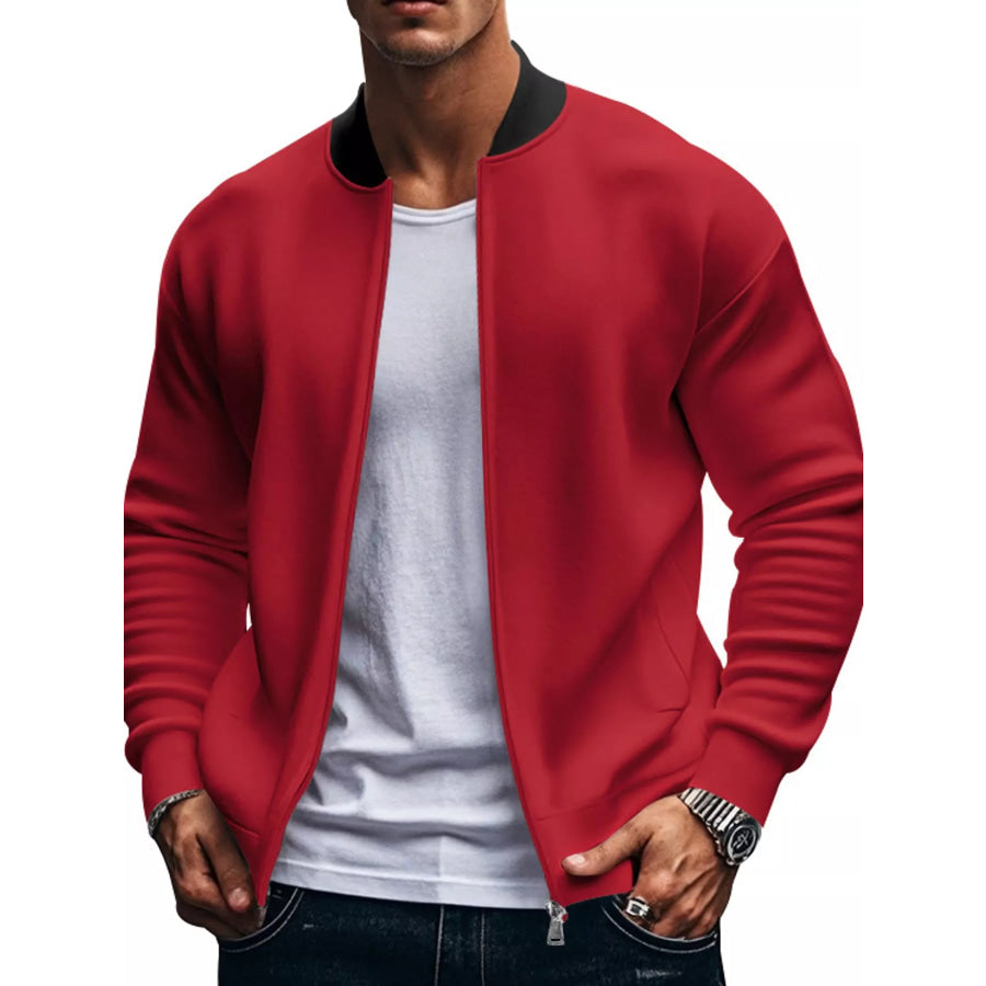 Men’s Full Size Zip Up Slim-Fit Bomber Jacket Plus Apparel and Accessories