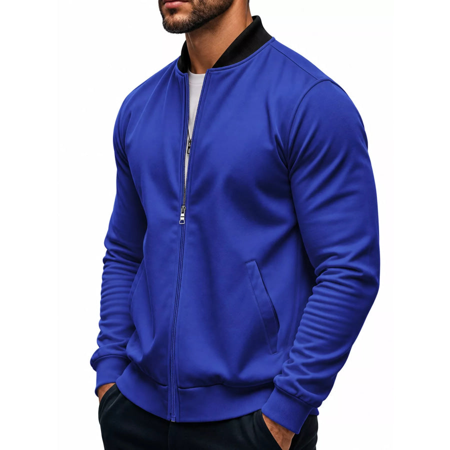 Men’s Full Size Zip Up Slim-Fit Bomber Jacket Plus Apparel and Accessories