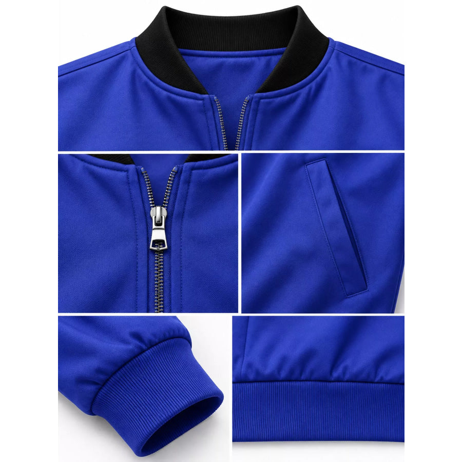 Men’s Full Size Zip Up Slim-Fit Bomber Jacket Plus Apparel and Accessories