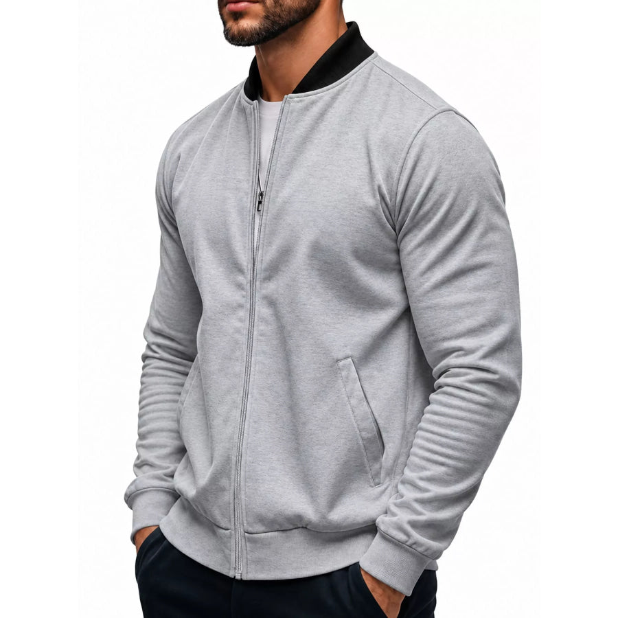 Men’s Full Size Zip Up Slim-Fit Bomber Jacket Plus Apparel and Accessories