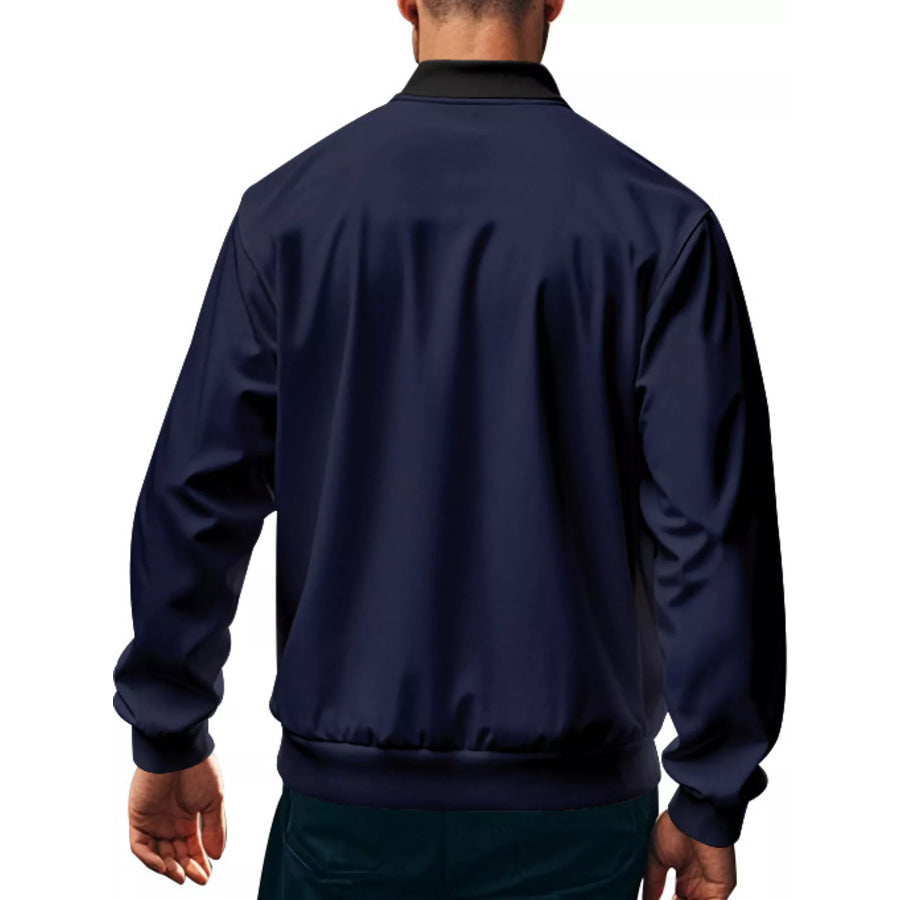Men’s Full Size Zip Up Slim-Fit Bomber Jacket Plus Apparel and Accessories