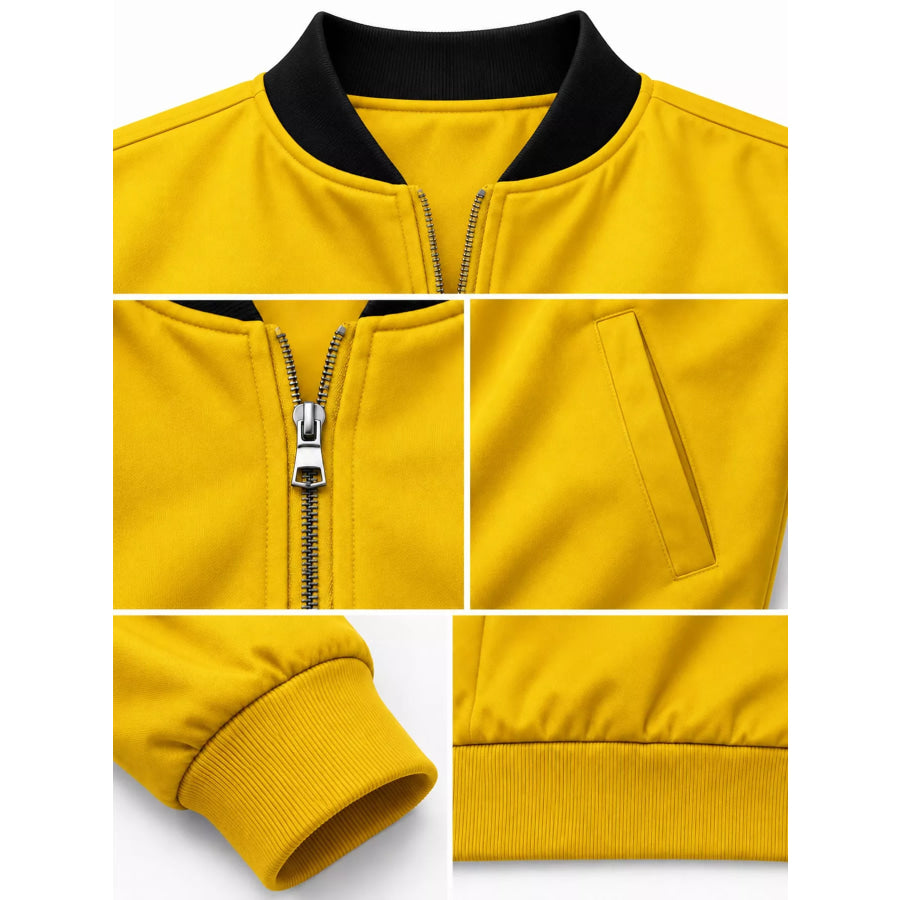 Men’s Full Size Zip Up Slim-Fit Bomber Jacket Plus Apparel and Accessories